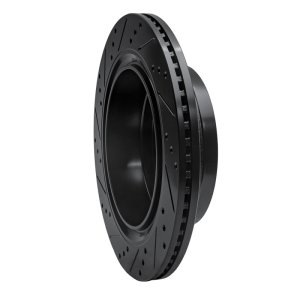 Ford F-150 Brake Rotor (1) - Rear Right - R1 Concepts - Drilled & Slotted - Black - `12-`14